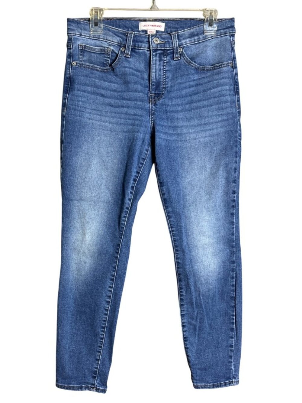 Lucky Brand Ava Jeans Mid Rise Skinny Ankle Med Blue Basic Comfort Wom 8/29A